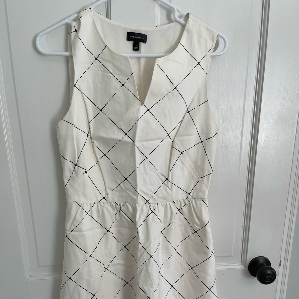 The Limited Original Cream and Black dress